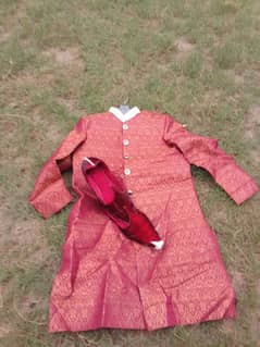 beautiful Sherwani with khusa for 10-11 year old boy