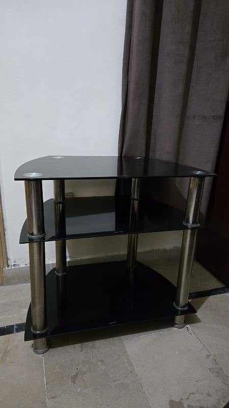 TV trolley -  tempered glass 2