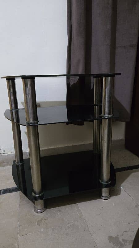 TV trolley -  tempered glass 3