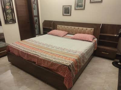 Bed Set with side tables and dressing table without mattress