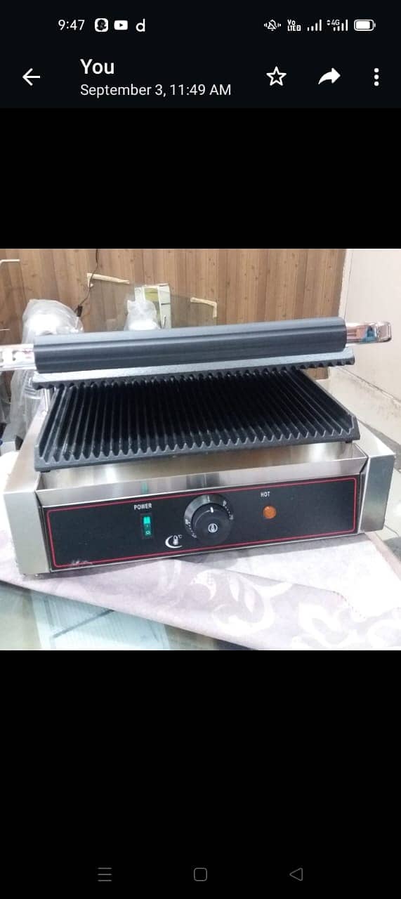 panini grill small medium double Pizza oven dough mixer fryer table 1