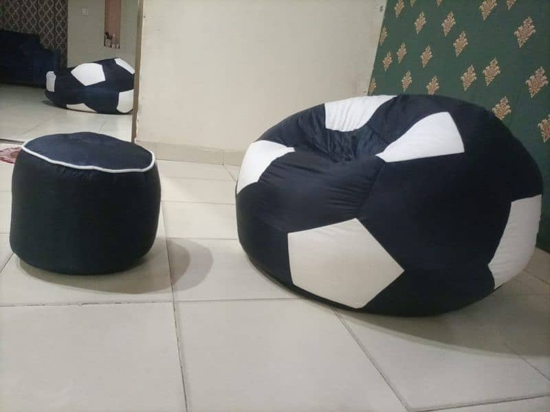 premium and luxurious parachute and leather bean bags 7