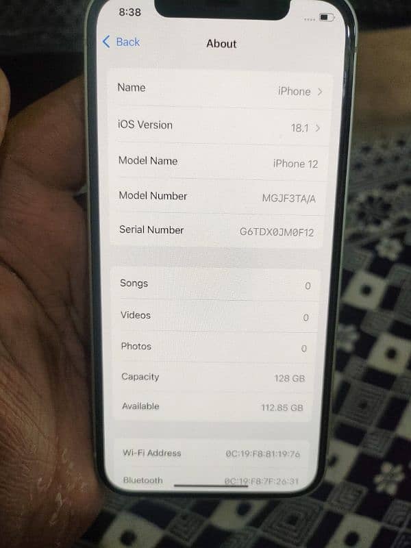 i phone 12 128Gb pta approved 1