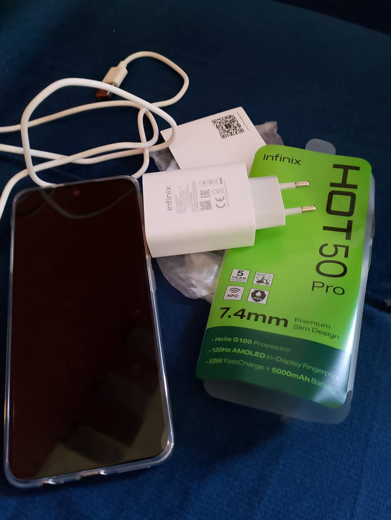 Infinix Hot 50 pro kit and orginal charger (New) 2