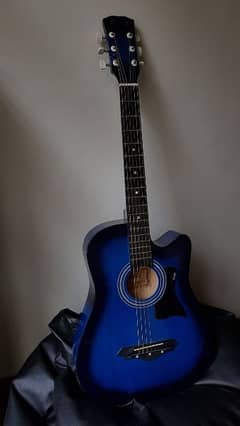 Guitar in Blue+black color Sell only in okara