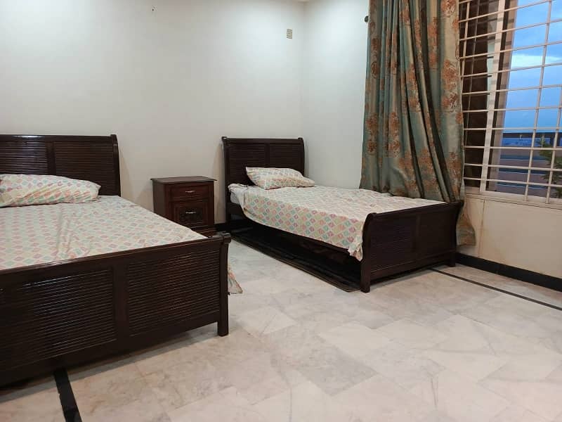 8 Marla furnished uper portion Available. For rent in Faisal Town F-18 Islamabad. 16