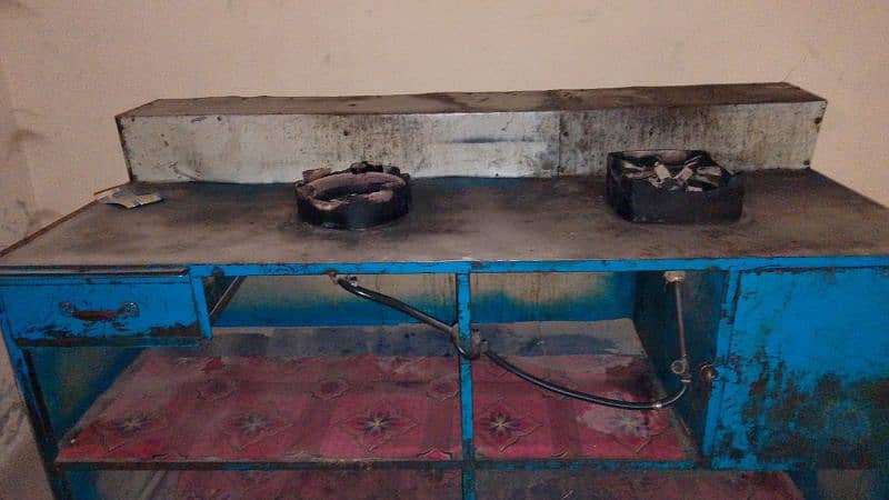 BBQ counter and Karahi Counter with two burners 10