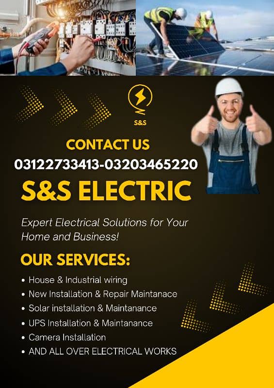 Electric works|Electrician|Solar installation|solar maintenance 0