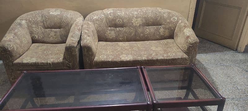 5 seater sofa. 30 k          three piece table 15 k 1