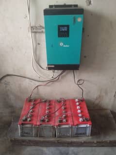 Inverter Tesla 5KV Complete Setup 3 Panal & 4 Batteries