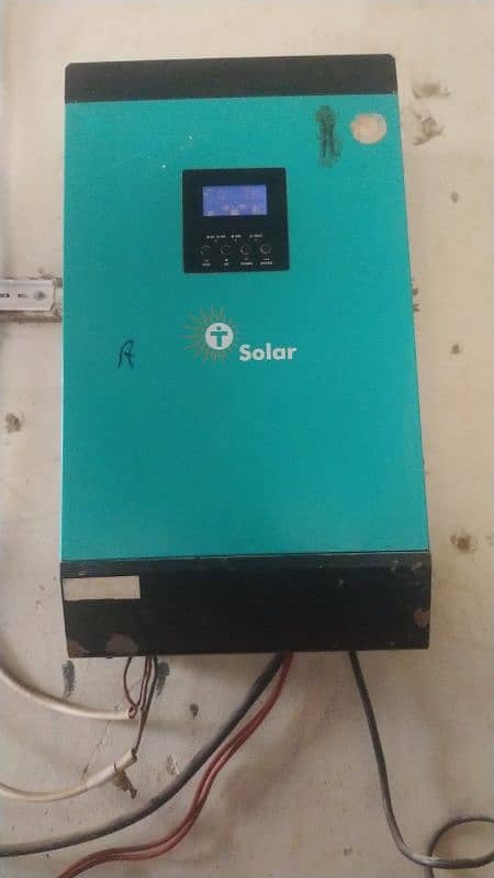 Inverter Tesla 5KV Complete Setup 3 Panal & 4 Batteries 1