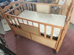 baby crib and stroller