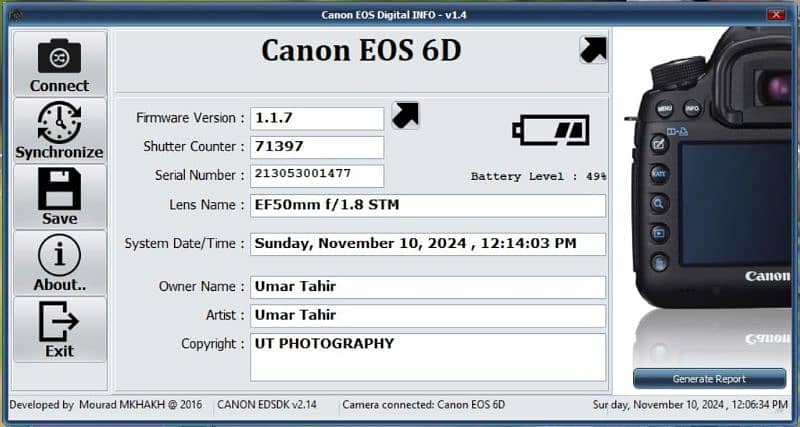 Canon 6D with Lenses 0