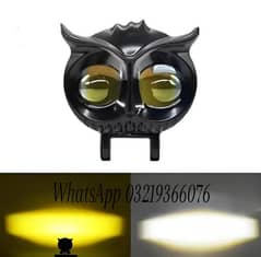 1 pcs owl shape fog yellow white flashing