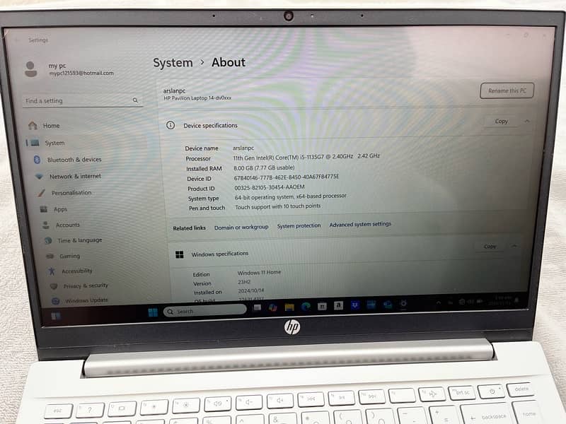 hp laptop core i5 11th generation quick for sale 4