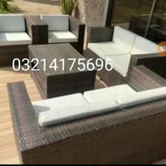 RATTNA OUTDOOR GARDEN UPVC FURNITURE SOFA SET CHAIRS TABLE UMBRELLA