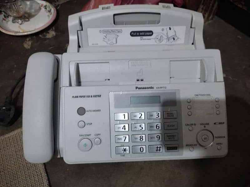 fax machine almost new 1