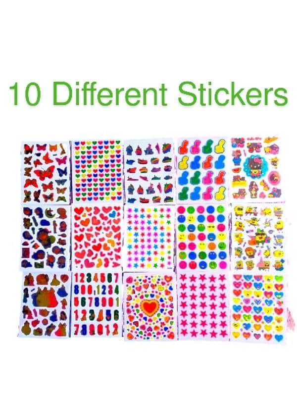 Mini Stickers 10 sheets in one pack. 0