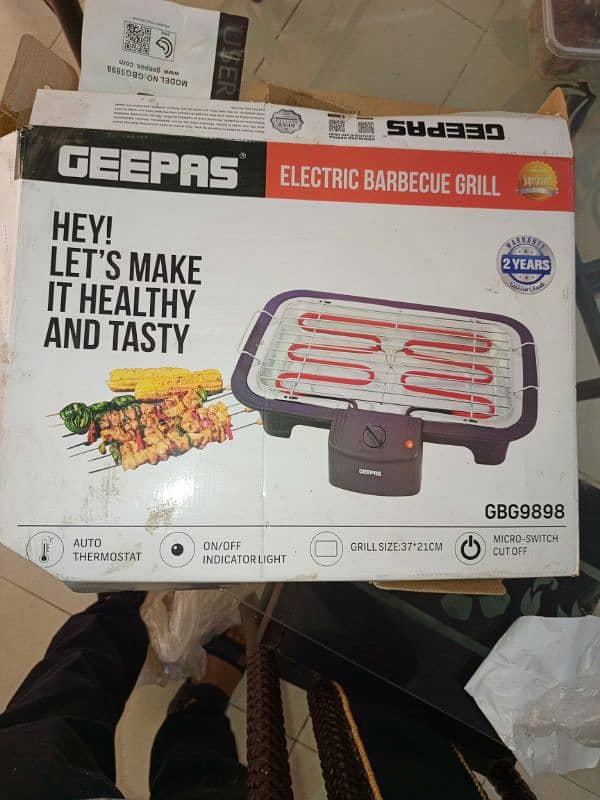 Geepas barbecue electric grill 1