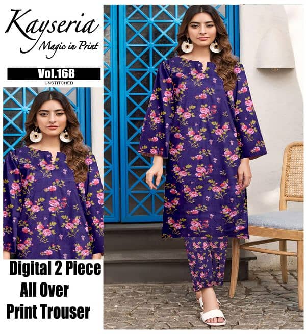 Kayseria 100% original 2pc printed khaddar collection 9