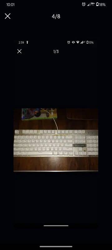 Sades White Mechanical RGB keyboard 1