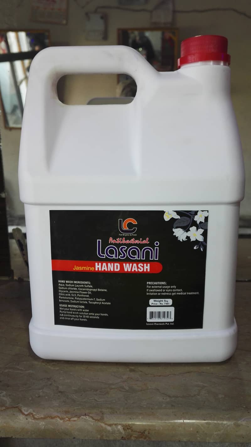 Lasani Brand Handwash Shampoo Jell 5kg refill can 0