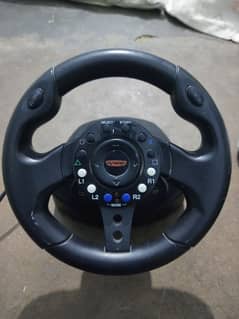 playstation 2 steering wheel and acceleratot pedals