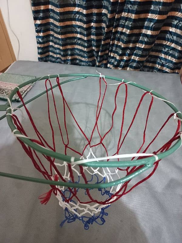 slightly Used basket ball with basket 3