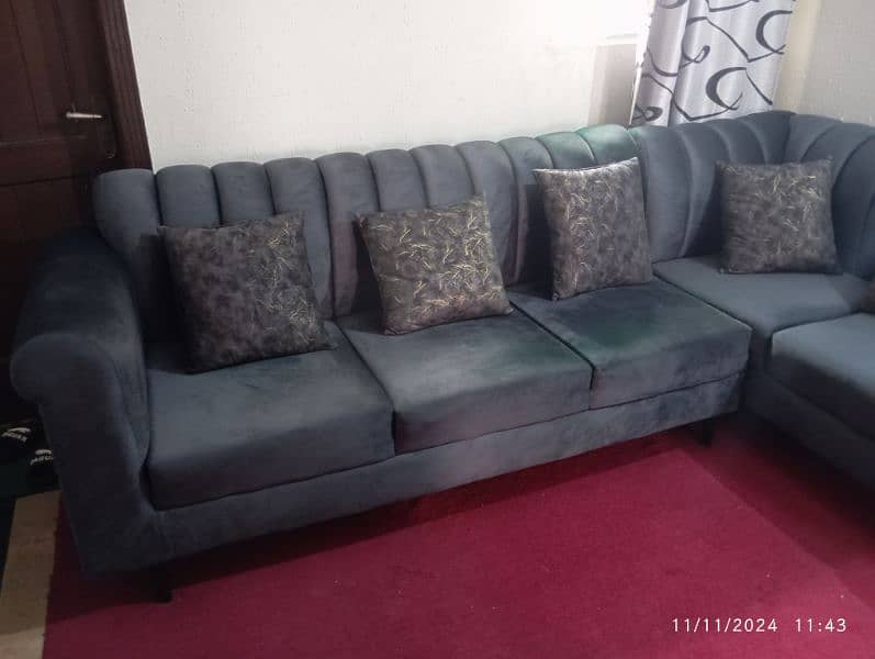 L shape 6 Seater sofa set 1