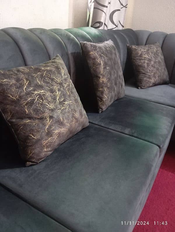 L shape 6 Seater sofa set 2