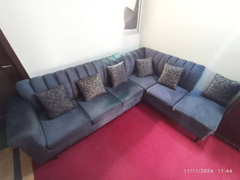 L shape 6 Seater sofa set 4