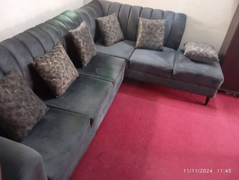 L shape 6 Seater sofa set 6