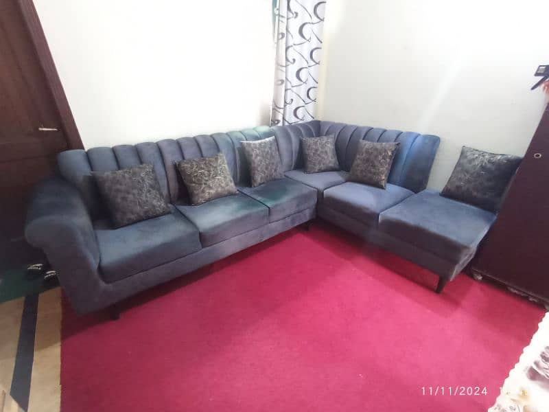 L shape 6 Seater sofa set 7