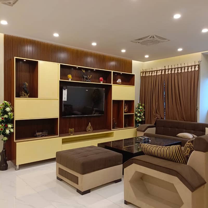 1 BED FULLY FURNISH APARTMENT AVAILEBAL FOR RENT IN BAHRIA TOWN LAHORE 0