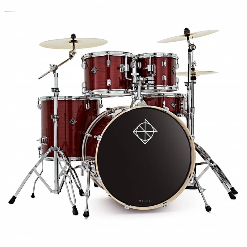 DISC Dixon Drums  American Fusion 5pc Drum Kit, Cyclone Red 0