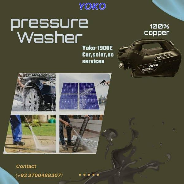 YOKO High pressure car solar etc washer YK1900E 0