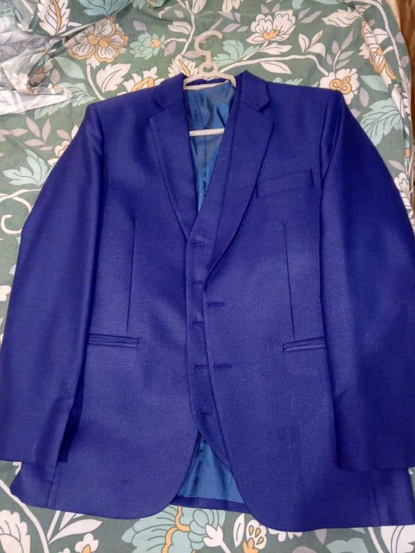 blue pent coat 3 piece 0