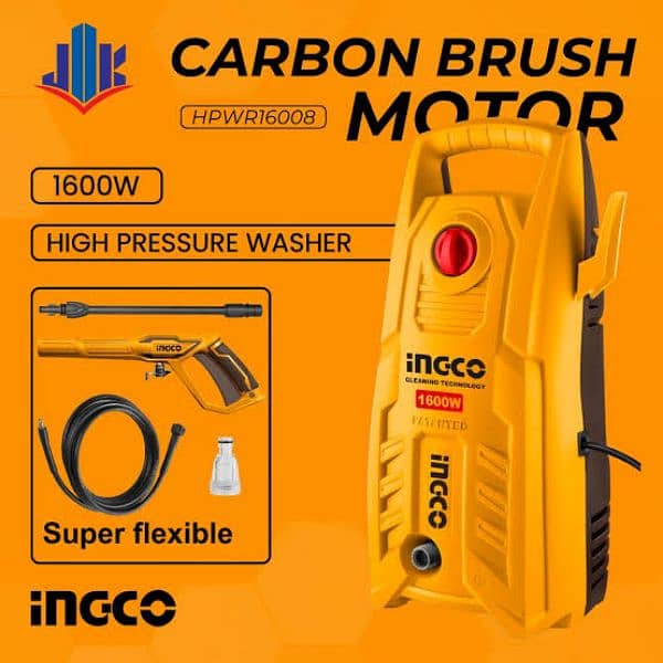 INGCO industrial High Pressure Car Washer Cleaner - 140 Bar, Auto Stop 6