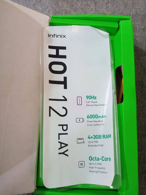 infinix HoT 12 play Complite Box 0