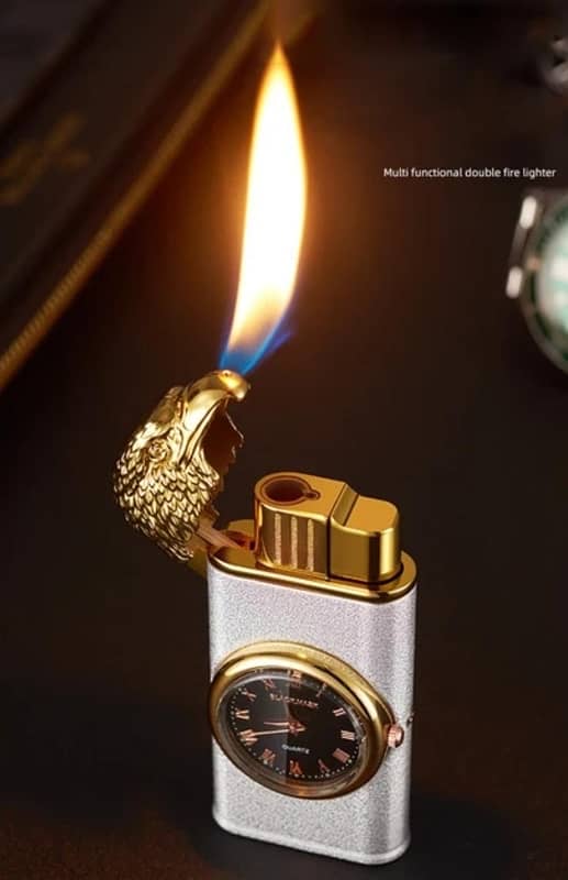 refillable fancy clock lighter free delivery contact numbe 03307047981 1