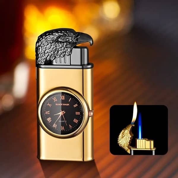 refillable fancy clock lighter free delivery contact numbe 03307047981 3