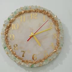 hand made resin wall clock