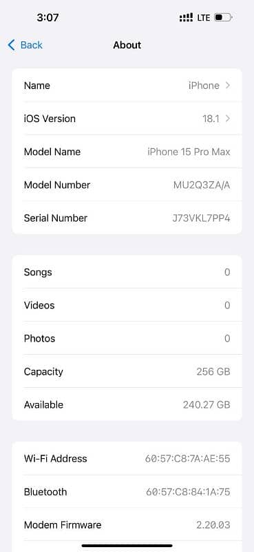 iphone 15 pro max 256gb HK (Pta Approved) Natural Titanium 5