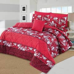 Cotton Printed Comforter Set  7Pcs