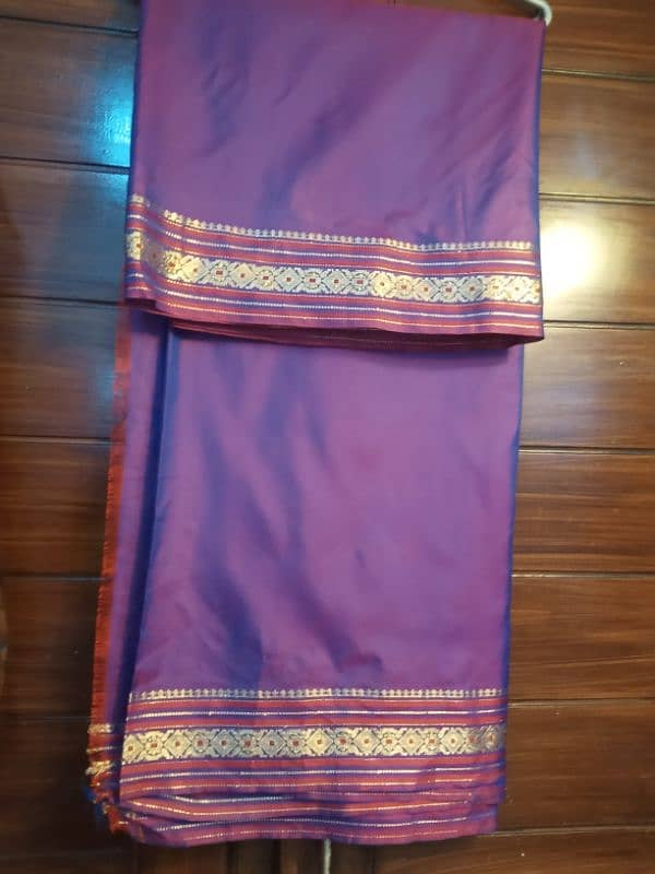 Indian banarsi saree unstitched 0