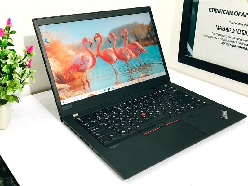 lenovo t490 core i7 8th gen- Touch screen- Quard core - 8 threads 4