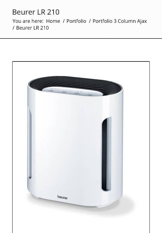 Beurer Air purifier LR210 LR220 LR310 available in stock 1