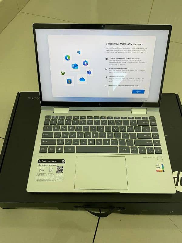 HP ENVY X360 2-in-1  core i5 8gb ram 512 GB memory  13 gen 0