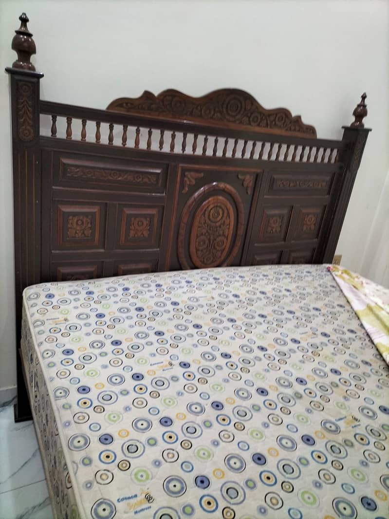 Bed + Mattress (Big Queen bed + 9 inch mattress) 2