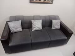 Sofa set with table and pillows